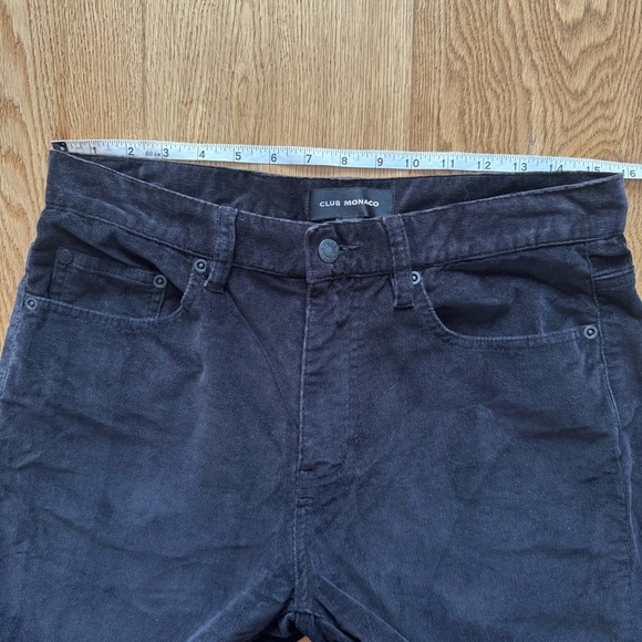 CLUB MONACO BLACK MICRO CORDUROY JEANS SIZE 31 - Picture 9 of 11